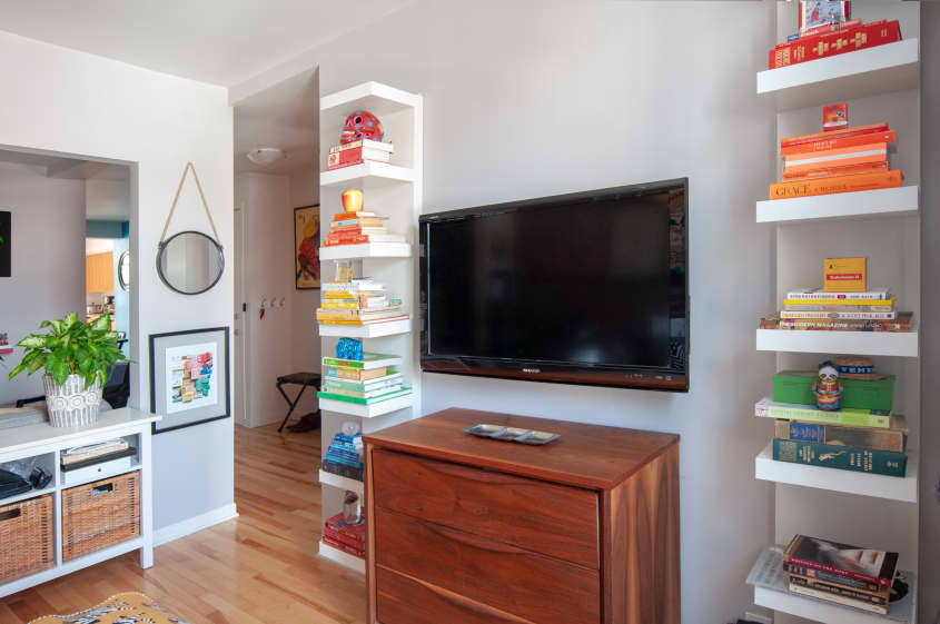 Exposed Brick Colorful Wall Paint Decor Ideas Apartment Therapy